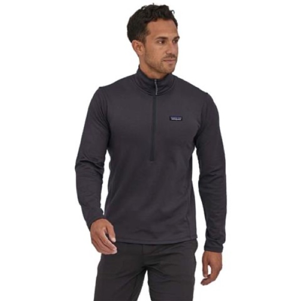 Patagonia Black Base Layer Quarter Zip Jacket XL
